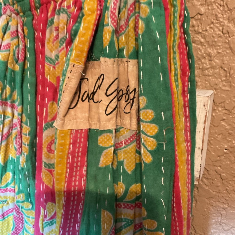 Jaded Gypsy Maxi Long Kantha Patchwork Pull On Skirt Women’s Free Size One Size - Picture 4 of 4